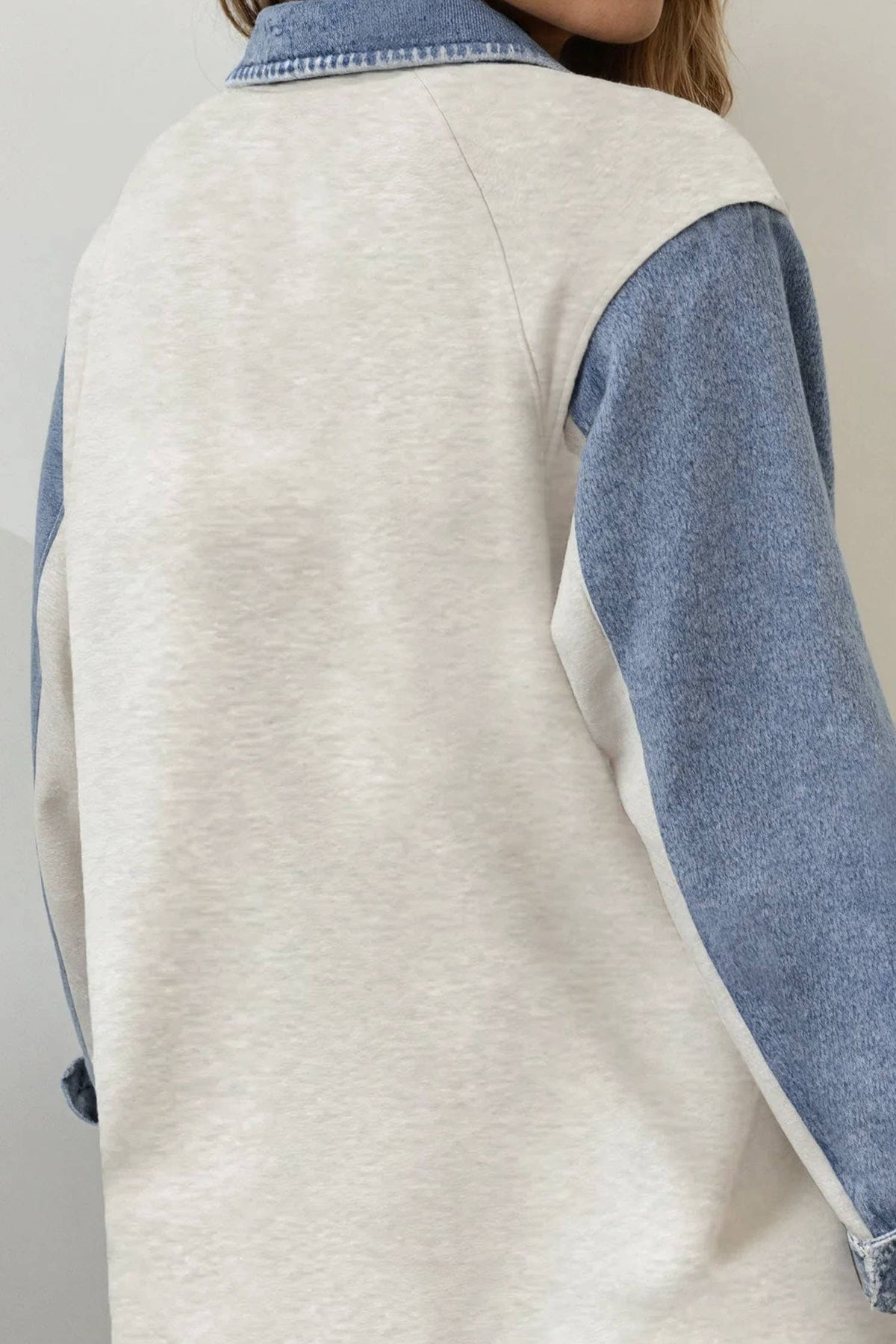 Western Denim-Style Top