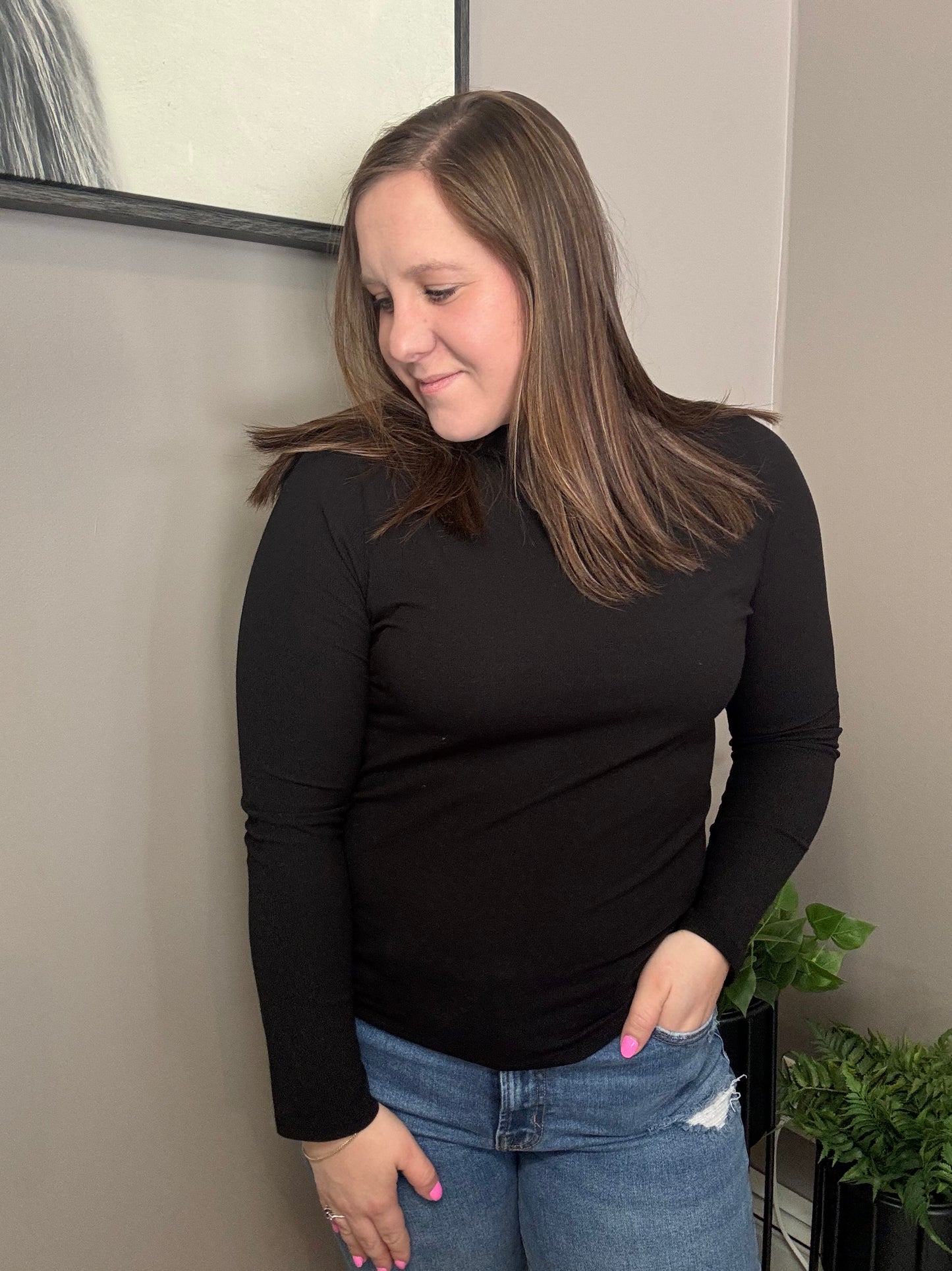 Black Long Sleeve Turtleneck