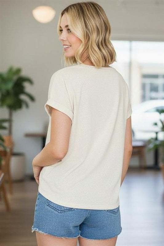 Solid Terry Everyday Oatmeal Top