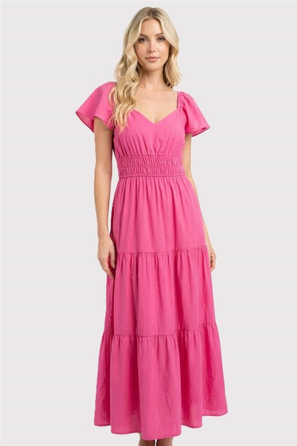 Flirty Flutter Maxi Dress