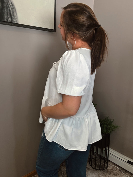 Triple Bow Blouse