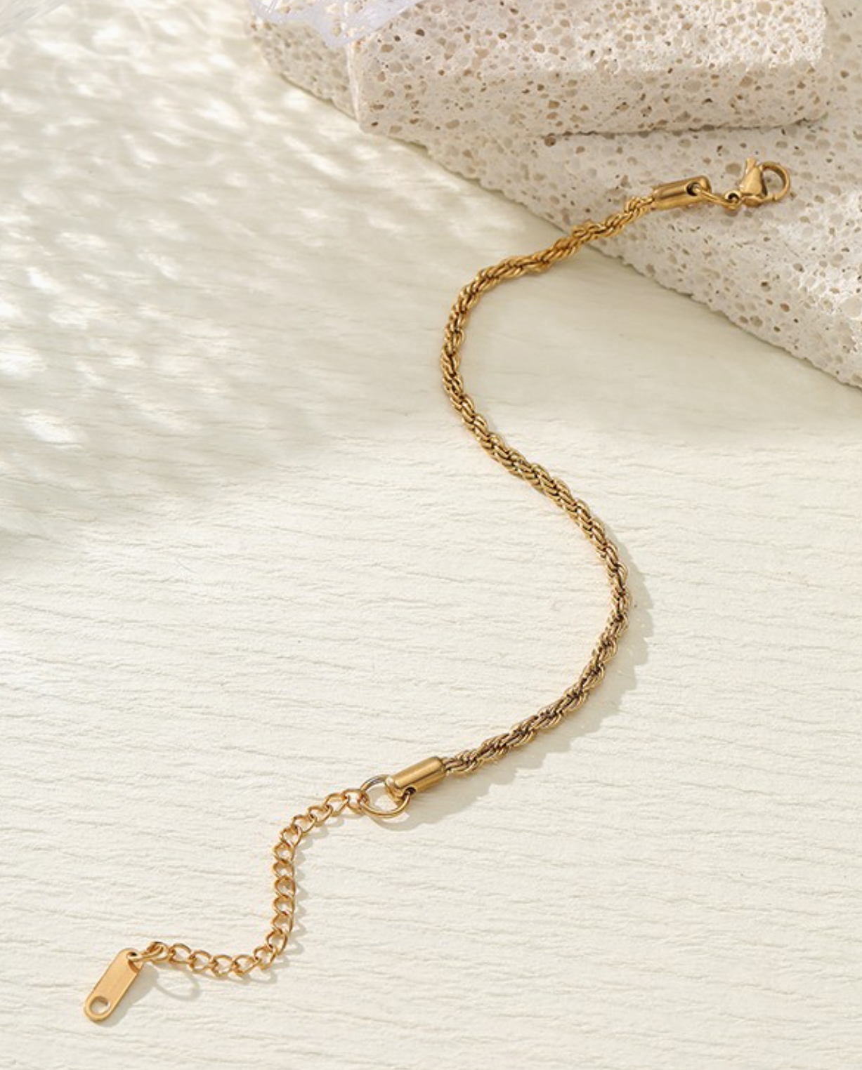 Rope Stainless Steel, Waterproof, Tarnish Free Bracelet
