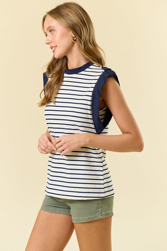 Striped Cotton Utility Tank