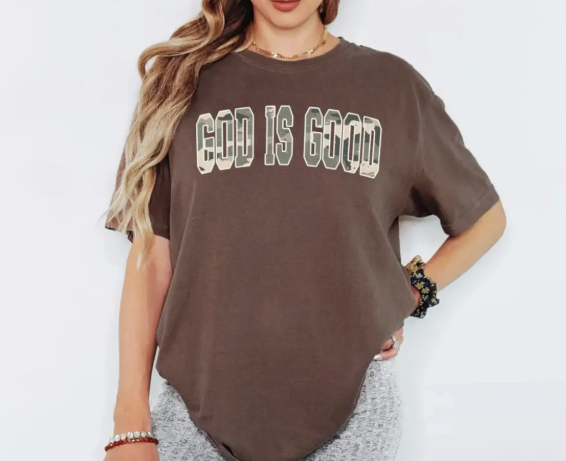 God Is Good Camo Tee