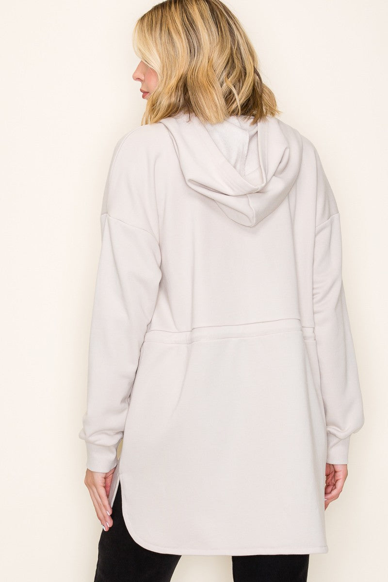 French Terry Duster Hoodie Jacket