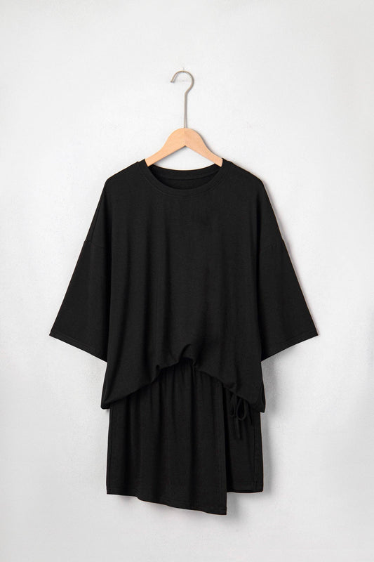 Solid Oversize Tee & Mini Skort Set