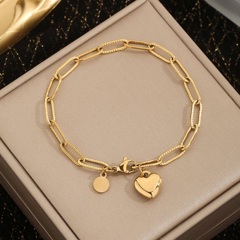 Chain Heart Bracelet