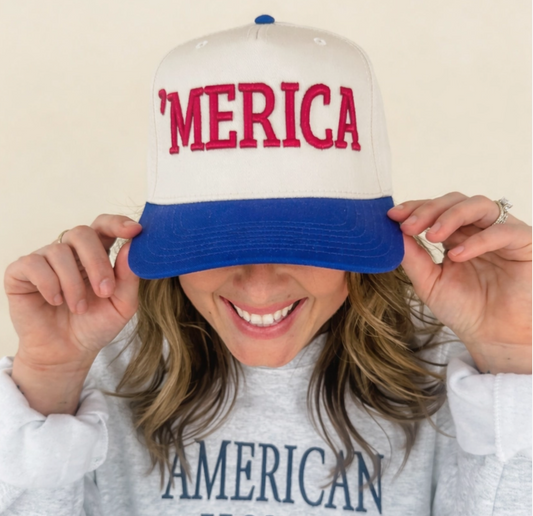 Merica’ Embroidered Trucker Hat