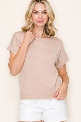 Staccato Nude Sweater Top