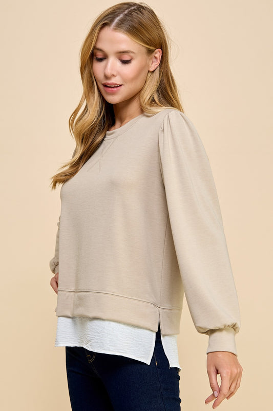 Solid French Terry Sweatshirt