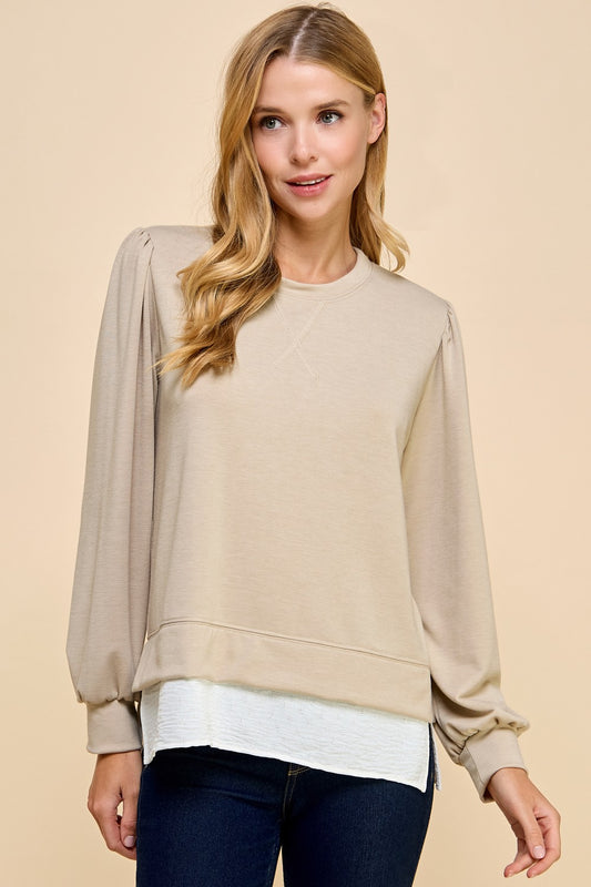 Solid French Terry Sweatshirt