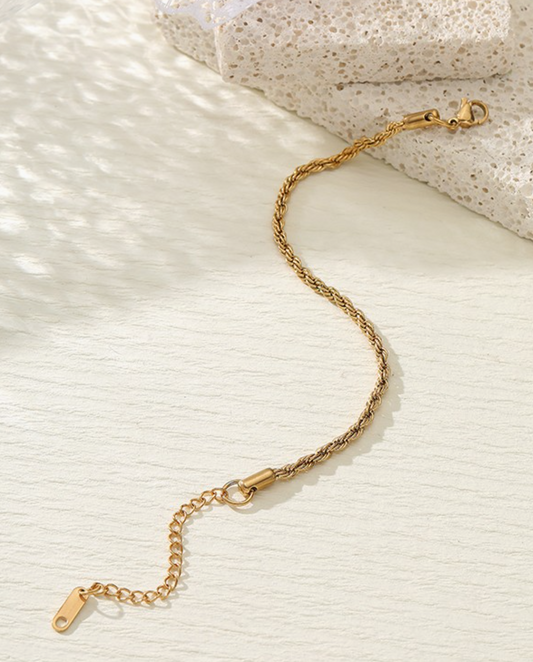 Rope Stainless Steel, Waterproof, Tarnish Free Bracelet