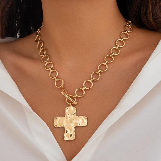 Chunky Cross Necklace