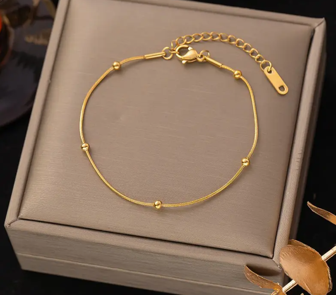 Bubble Stainless Steel, Waterproof, Tarnish Free Bracelet
