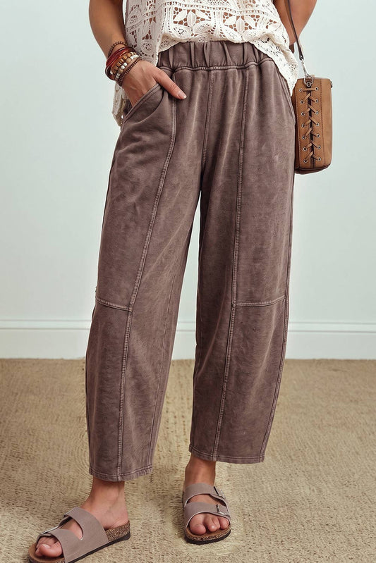 Mineral Wash Barrel Pants