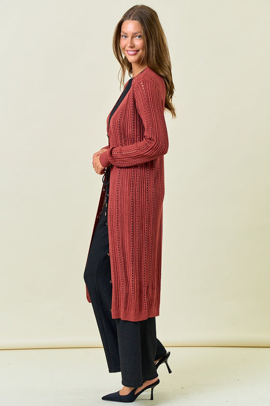 Button Down Knit Cardigan